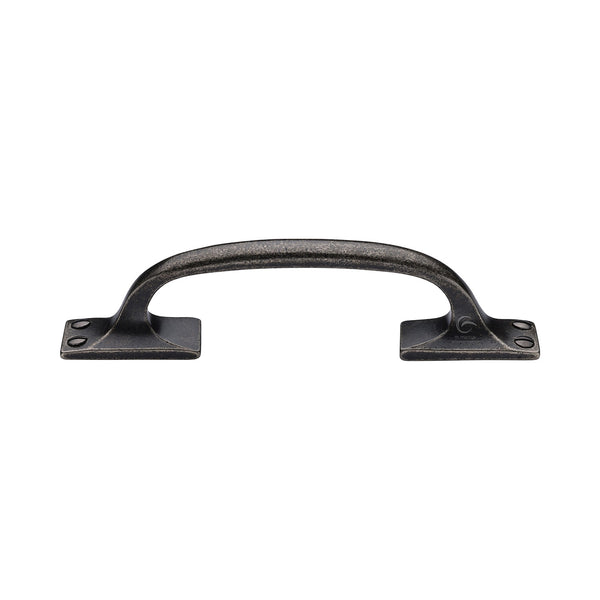 Rustic Pewter Cabinet Pull Offset Design 159mm - RPW1145 159 - Choice Handles
