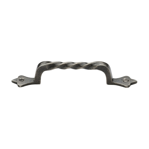 Rustic Pewter Cabinet Pull Twist Design 202mm
 - RPW370 202 - Choice Handles