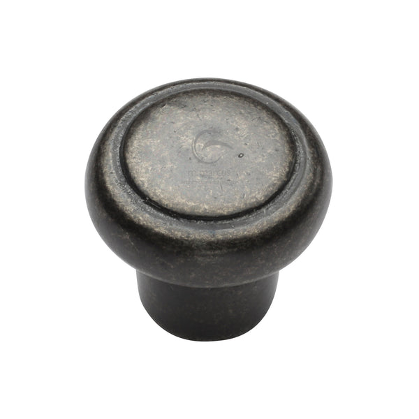 Rustic Pewter Cabinet Knob Newport Design 32mm - RPW3990 32 - Choice Handles