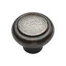 Rustic Pewter Cabinet Knob Newport Design 38mm - RPW3990 38 - Choice Handles