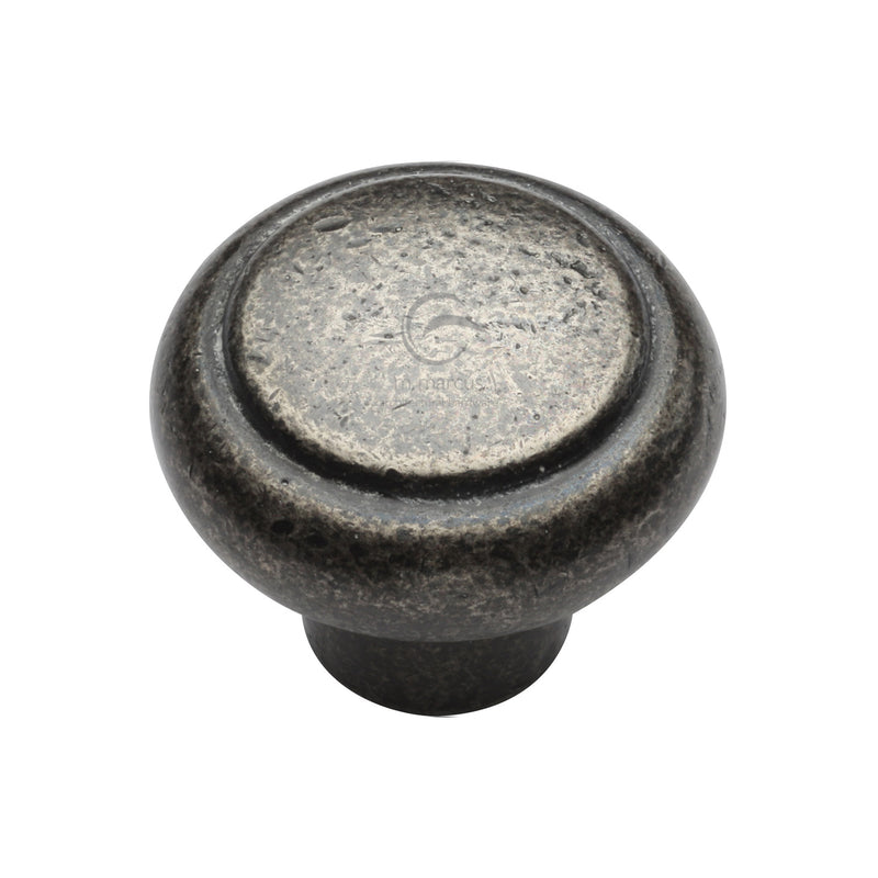 Rustic Pewter Cabinet Knob Newport Design 38mm - RPW3990 38 - Choice Handles