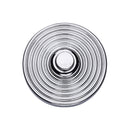 Heritage Brass ReededBell Push Polished Chrome finish - FB352 - Choice Handles