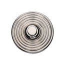 Heritage Brass Reeded Bell Push Polished Nickel finish - FB353 - Choice Handles