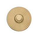 Heritage Brass Reeded Bell Push Satin Brass finish - FB354 - Choice Handles