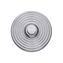 Heritage Brass Reeded Bell Push Satin Chrome finish - FB355 - Choice Handles