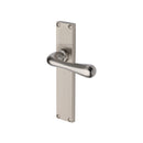 Heritage Brass Charlbury Reeded Lever Latch Satin Nickel finish - RR3010-SN - Choice Handles