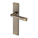 Heritage Brass Octave Reeded Lever Latch Antique Brass finishUK Design Registration Number 6234528 - RR3710-AT - Choice Handles