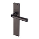 Heritage Brass Octave Reeded Lever Latch Matt Bronze finish - RR3710-MB - Choice Handles