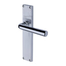 Heritage Brass Octave Reeded Lever Latch Polished Chrome finish - RR3710-PC - Choice Handles