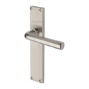 Heritage Brass Octave Reeded Lever Latch Satin Nickel finish - RR3710-SN - Choice Handles