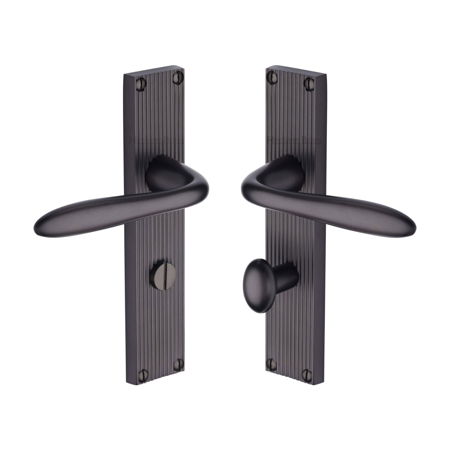 Heritage Brass Sutton Reeded Bathroom set Matt Bronze finish- RR5030-M