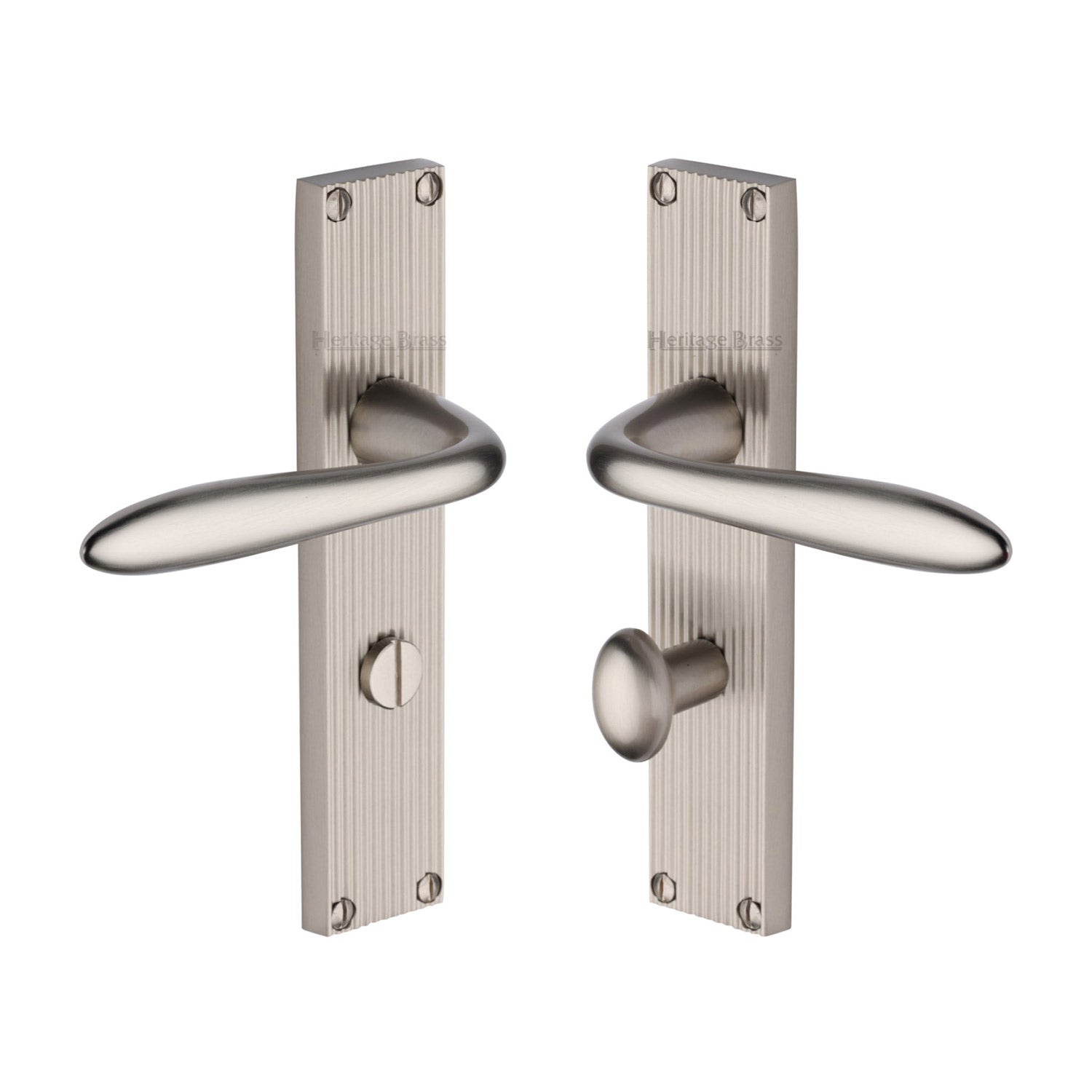 Heritage Brass Sutton Reeded Bathroom set Satin Nickel finish- RR5030-