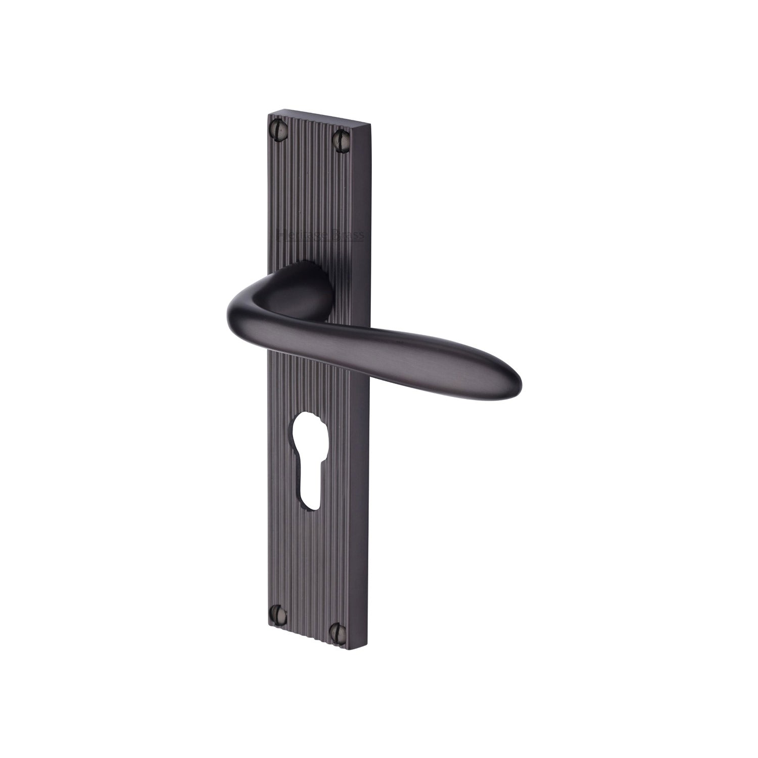 Heritage Brass Sutton Reeded Euro Profile Matt Bronze finish UK Design