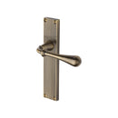 Heritage Brass Roma Reeded Lever Latch Antique Brass finishUK Design Registration Number 6234525 - RR6010-AT - Choice Handles
