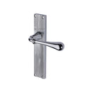 Heritage Brass Roma Reeded Lever Latch Polished Chrome finishUK Design Registration Number 6234525 - RR6010-PC - Choice Handles