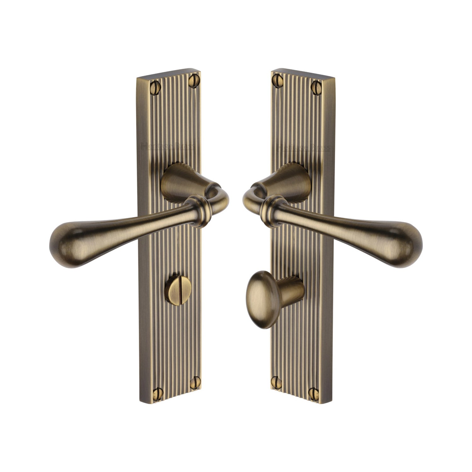 Heritage Brass Antique Brass Roma Bathroom Lock