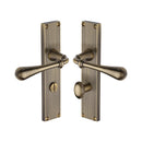 Heritage Brass Roma Reeded Bathroom set Antique Brass finishUK Design Registration Number 6234525 - RR6030-AT - Choice Handles