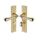 Heritage Brass Roma Reeded Bathroom set Polished Brass finishUK Design Registration Number 6234525 - RR6030-PB - Choice Handles