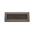 Heritage Brass Reeded Letterplate 10" x 4" Matt Bronze finish - RR852 254.101-MB - Choice Handles