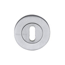 Heritage Brass Key Escutcheon Satin Chrome finish - RS2000-SC - Choice Handles