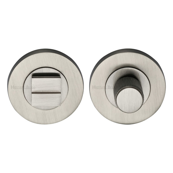 Heritage Brass Knurled Thumbturn & Emergency Release Satin Nickel finish - RS2030K-SN - Choice Handles