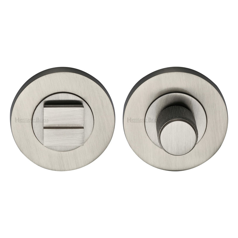 Heritage Brass Knurled Thumbturn & Emergency Release Satin Nickel finish - RS2030K-SN - Choice Handles