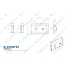 Eurospec - Traditional Rim Deadlock 150mm x 100mm - Black Japanned - RSE8064JAP - Choice Handles