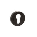 STATUS Euro Escutcheons on Round Rose - Urban Dark Bronze - S2ESCERUDB - Choice Handles