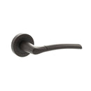 STATUS Indiana Lever Door Handle on Round Rose - Urban Dark Bronze - S33RUDB - Choice Handles
