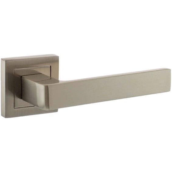 STATUS Montana Designer Lever on S4 Square Rose - Satin Nickel - S40SSN