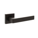 STATUS Montana Lever Door Handle on S4 Square Rose - Urban Dark Bronze - S40SUDB - Choice Handles