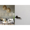 STATUS Carolina Lever Door Handle on Round Rose - Antique Brass - S42RAB - Choice Handles