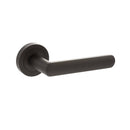 STATUS Carolina Lever Door Handle on Round Rose - Urban Dark Bronze - S42RUDB - Choice Handles