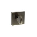 STATUS WC Turn and Release on S4 Square Rose - Antique Brass - S4WCSAB - Choice Handles