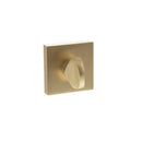 STATUS WC Turn and Release on S4 Square Rose - Satin Brass - S4WCSSB - Choice Handles
