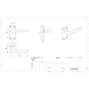 Eurospec - Aluminium Lever Latch Door Pack - Satin Anodised Aluminium - SAA22/INTB - Choice Handles