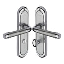 Heritage Brass Door Handle for Bathroom Saturn Design Apollo finish - SAT1030-AP - Choice Handles