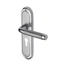 Heritage Brass Door Handle for Euro Profile Plate Saturn Design Apollo finish
 - SAT1048-AP - Choice Handles