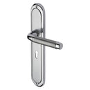 Heritage Brass Door Handle Lever Lock Saturn Long Design Apollo finish - SAT2000-AP - Choice Handles