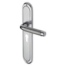 Heritage Brass Door Handle for Euro Profile Plate Saturn Long Design Apollo finish - SAT2048-AP - Choice Handles