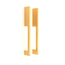 Spira Brass - Sleek Bar Handles Small  - Satin Brass - SB2416SB - Choice Handles