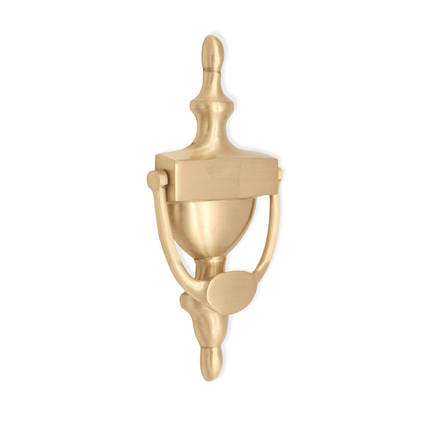 Spira Brass - Victorian Door Knocker 200mm  - Satin Brass - SB4107SB - Choice Handles