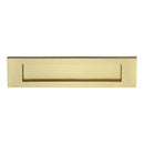 Prima - Victorian Front Door Letter Plate 254mm x 76mm - Satin Brass - SB04B