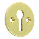 Prima - Open Door Keyhole Escutcheon  32mm - Satin Brass - SB104