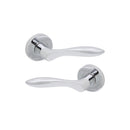 Spira Brass - Pearle Lever Door Handle  - Polished Chrome - SB1102PC - Choice Handles