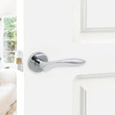 Spira Brass - Pearle Lever Door Handle  - Polished Chrome - SB1102PC - Choice Handles