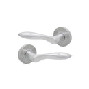 Spira Brass - Pearle Lever Door Handle  - Satin Chrome - SB1102SC - Choice Handles