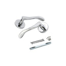 Spira Brass - Rosalie Lever Door Handle  - Polished Chrome - SB1103PC - Choice Handles