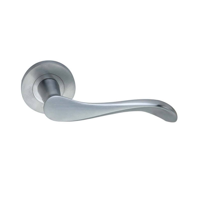 Spira Brass - Rosalie Lever Door Handle  - Satin Chrome - SB1103SC - Choice Handles