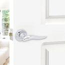 Spira Brass - Flavia Lever Door Handle  - Polished Chrome - SB1104PC - Choice Handles